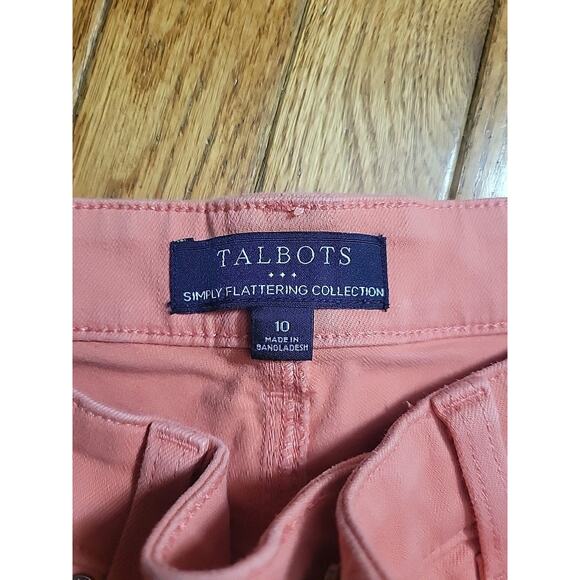 Talbots Simply Flattering Collection Denim Jean Jegging Size 10 Pink - Picture 8 of 10